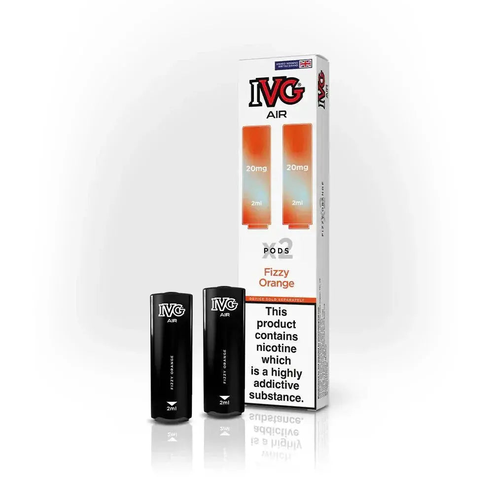 IVG Air Replacement Pods – Pack of 10 | 20mg Nic Salt | 27 Flavours | Wholesale UK IVG